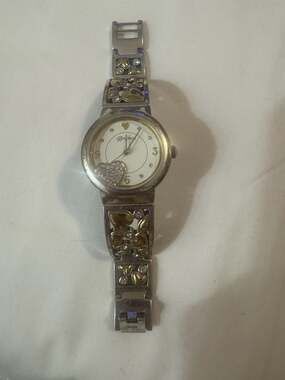 Brighton Gramercy Park Heart Motif Women's Watch Needs Battery